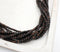 Tiger Ebony Wood Beads, 4mm, Round